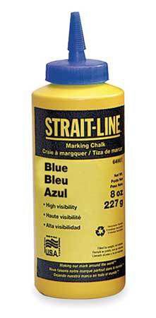 Marking Chalk Refill, Temporary, 8 oz.,Blue, Irwin Strait-Line, 64901