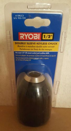 RYOBI 1/2&#039;&#039; - 20 DOUBLE SLEEVE KEYLESS CHUCK A10KLC2