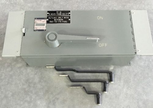 Westinghouse fdps364r fused panelboard switch 200amp 600volt 3 pole w/hardware for sale