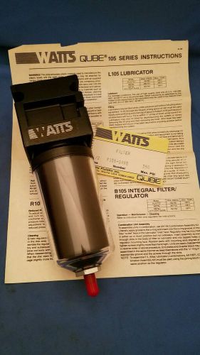 Watts FluidAir Qube F105 Filter Metal Sight Glass 1/2&#034; 250 Max PSI