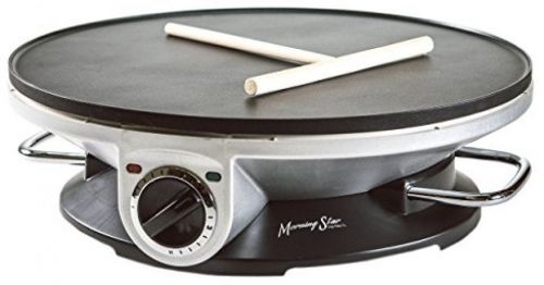 Morning Star - Crepe Maker Pro - 13 Inch Crepe Maker and Electric Griddle -