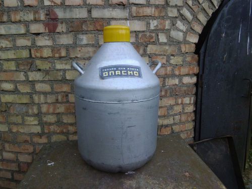 Liquid Nitrogen Cryogenic Dewar Tank Big Vintage Lab Flask 35 L