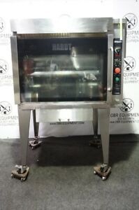 HARDT DUAL FUNCTION NATURAL GAS/ CHARCOAL COMMERCIAL ROTISSERIE MODEL BLAZE