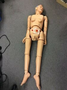 LIFE/FORM GERI NURSING SKILLS FULL BODY MANIKIN ELDERLY OSTOMY TRAINER LF04030