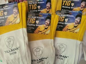 Tillman TIG Welding Gloves 24CM Top Grain Kidskin Leather 4&#034; Cuff Sz Medium New!