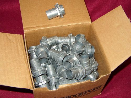 521 dc2 3/4&#034; flex screw in diecast connector bridgeport  50 to box  21b2 for sale