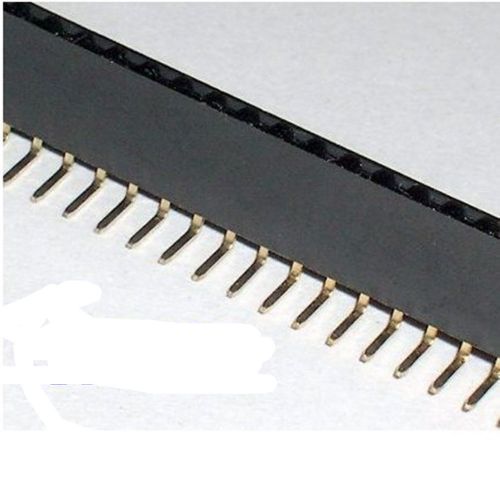 50Pcs 2.54mm 40 Pin Right Angle Female Single Row Header Strip