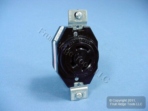 Leviton non-nema locking receptacle turn twist outlet 20a 125/250v bulk 7310-b for sale