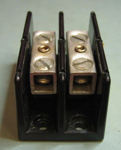 1 - Piece Bussmann 16201-2 600V 150A 2-Position Terminal Block