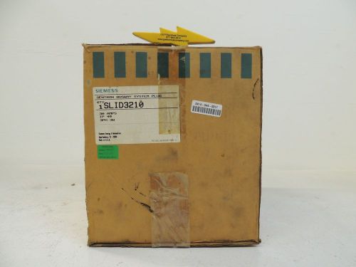 Siemens Sentron Busway Plug, SLID3210, 30A, IP 40, 3PH, 3W, NIB