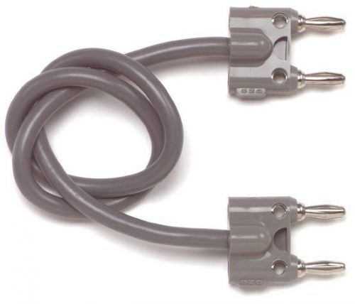 Pomona 2BA-AL-36 Double Banana Plugs On Twisted Pair Cable, 36&#034;