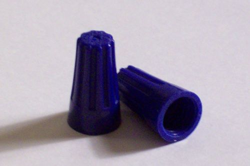 Lot of 50 small blue plastic wire nuts lamp part new 103j for sale