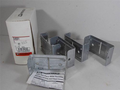 WIREMOLD G4001 GALVANIZED RACEWAY COUPLING BOX OF 5 BRAND NEW FREE SHIP