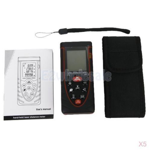 5x RZ60 0.2M to 60M 635nm 1mW Handheld Laser Distance Meter Measure Diastimeter