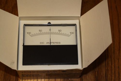 YOKOGAWA PANEL METER NEW IN BOX -100 to +100 AMPS DC, LOT #2