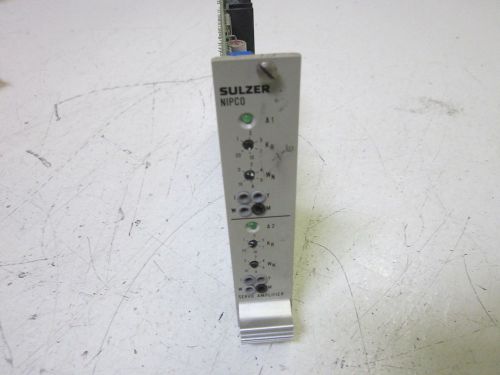 SULZER NIPC0 SERVO AMPLIFIER *USED*