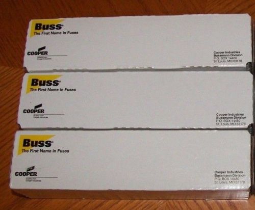 BUSS BUSSMAN FUSETRON FRN-R-200 200A Amp Fuse 250 Volt Lot of 3 NIB