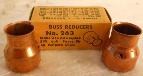 Bussmann 0 - 30A 250VAC Class H/K Fuse Reducer 263 New Box of 2