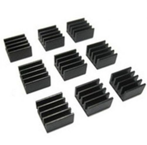 DZ67 50pcs Aluminum Heat Sink For IC MOS Radiator 8.8*8.8*5mm Heatsink free ship