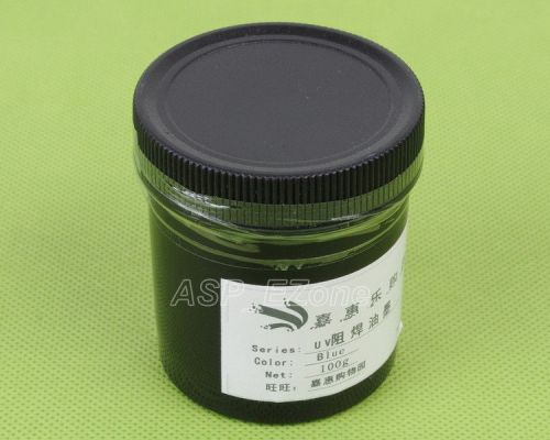 1 pcs pcb uv curable solder mask repairing paint blue 100g for sale