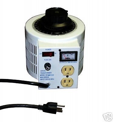 New 2000 Watt 115 VAC Variable Tranfsormer - Variac Function