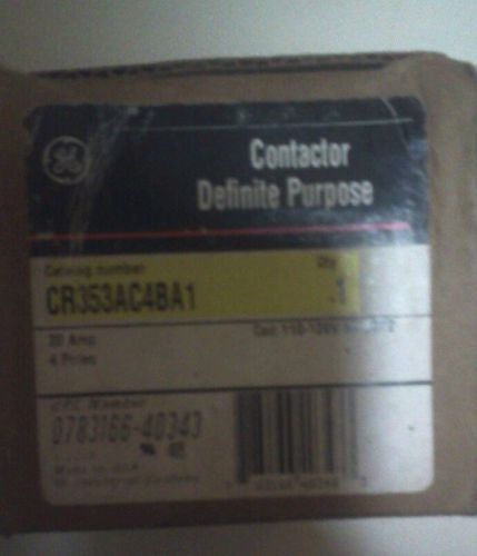 GE DEFINITE PURPOSE CONTACTOR CR353AC4BA1