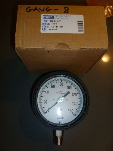 NIB item WIKIA INSTRUMENT CORP 232.34 4.5&#034; 160PSI 1/2 NPT LM 9834842