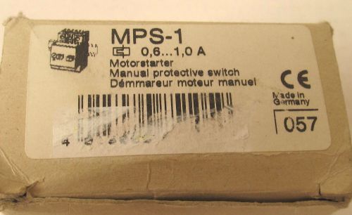 NEW MOELLER MPS-1 (ALSO PKZMO-1) STARTER CIRCUIT BREAKER