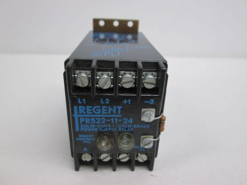 REGENT CONTROLS PR522-11-24 CLUTCH-BRAKE SOLID STATE RELAY 120V-AC  D305771