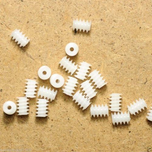 10pcs Gear Decelerate Torque Plastic Worm 6*6 Aperture 2mm