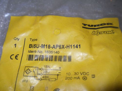 (Y6-6) 1 NIB TURCK BI5U-M18-AP6X-H1141 PROXIMITY SWITCH