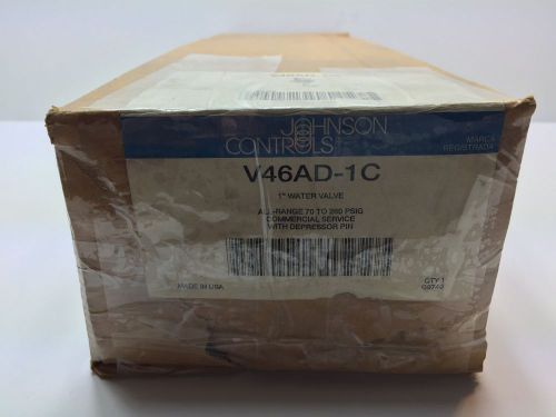 NEW! JOHNSON CONTROLS 1&#034; WATER VALVE V46AD-1C V46AD1C