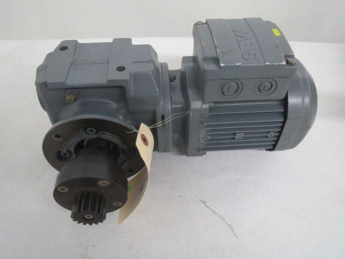 Sew eurodrive saf37  0.12kw 240-266v 1380/13rpm 3ph gear 105:1 motor b374466 for sale