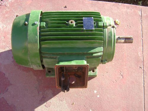 20 hp WEG Electric Motor, 3 phase, 220/440, 1765/1450 rpm,