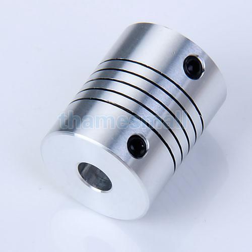 6.35 x 8mm aluminium stepper motor flexible shaft coupling coupler length 25mm for sale