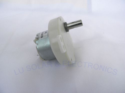 Dc motor 12v 3rpm geared brush motor stock for project model low noise brandnew! for sale