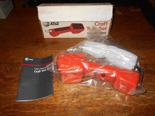 AT&amp;T CRAFT TEST SET Model 1015 Handset BUTT SET Telephone Line Tester NEW IN BOX