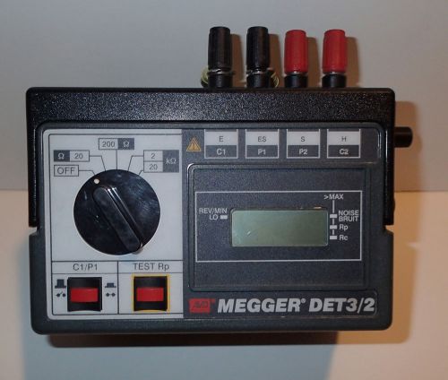 Megger / avo international det 3/2 digital earth tester for sale