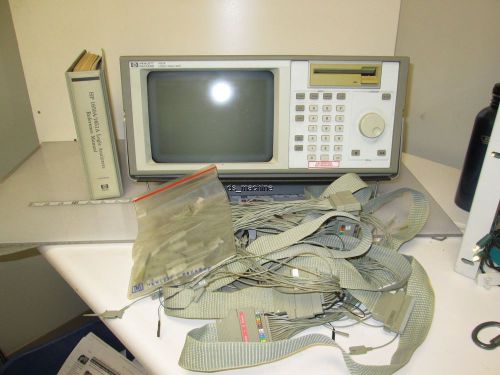 HP 1651A Logic Analyzer with Manual, Probes, OS Disk, 115/230VAC, 200W