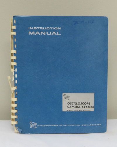 Tektronix Oscilloscope Camera System C-30A Instruction Manual