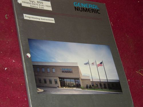 General Numeric Programming Manual System E80850-D975  4D2