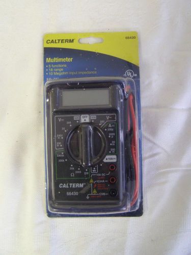 66430 CALTERM Digital Mulitimeter Reads Volts Ohms