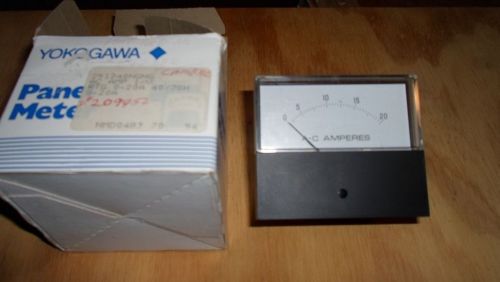 YOKOGAWA PANEL METER 251240NGNG, 0-20 AC AMPERES (NEW IN BOX)