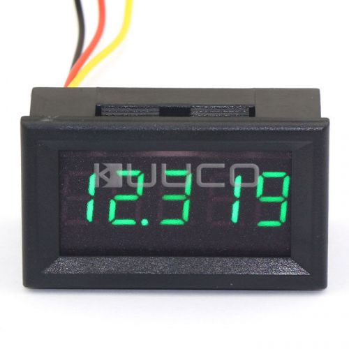 Small 5digit 0-33v voltage monitor battery tester green led voltmeter digital dc for sale