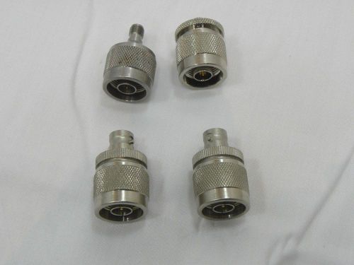 PL259 to BNC &amp; SMA adapter lot of 4pcs USED, Pomona 3288 &amp; Inmet 64671