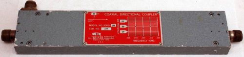 NARDA COAXIAL DIRECTIONAL COUPLER MODEL NO. 3000-20 225-460 KMC