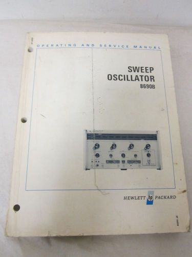 HEWLETT PACKARD SWEEP OSCILLATOR 8690B OPERATING AND SERVICE MANUAL