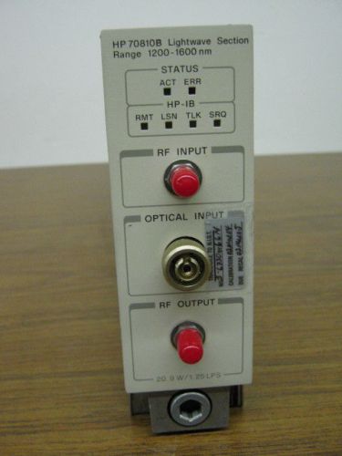 HP Agilent 70810B Light Wave Sect 1200-1600nm Secondary