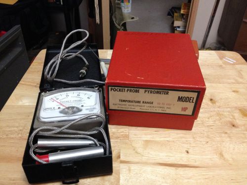 Electronic Development Lab Pocket-Probe Pyrometer Model MP 50-400 Degrees F