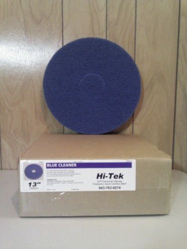 13&#034; blue cleaner pads, case of 5 for sale